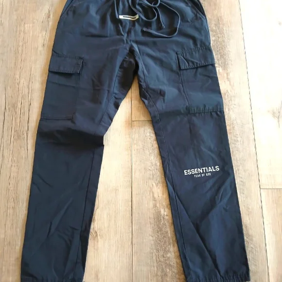 Fear of God Essentials Black Cargo Pants